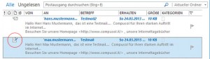 Durch das Apple iCloud Plugin für Outlook werden Mails im Postausgang automatisch als geöffnet markiert, wenn man sie anklickt.