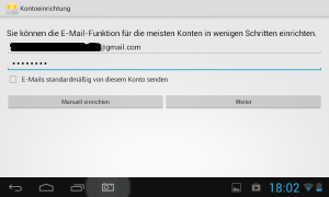 Google Konto in Android Tablet einrichten