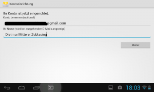 Google Konto in Android Tablet einrichten