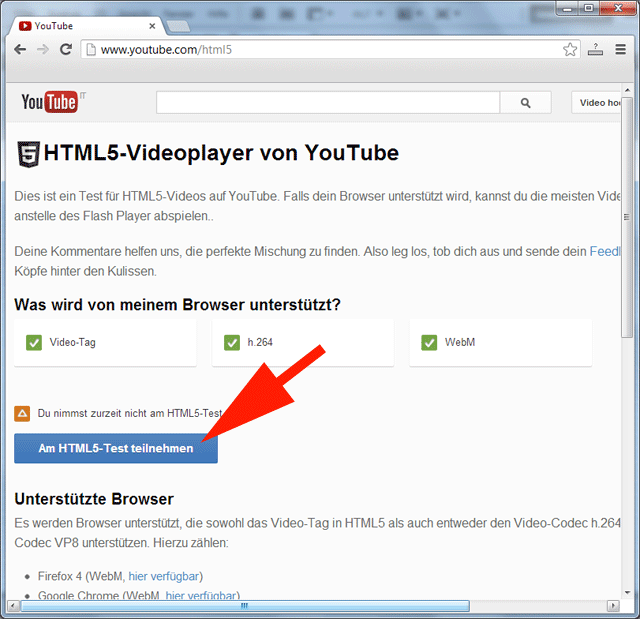 YouTube Html5-Test